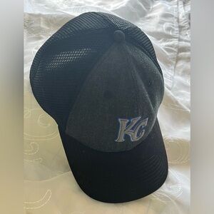 KC Royals Black 39THIRTY Cap